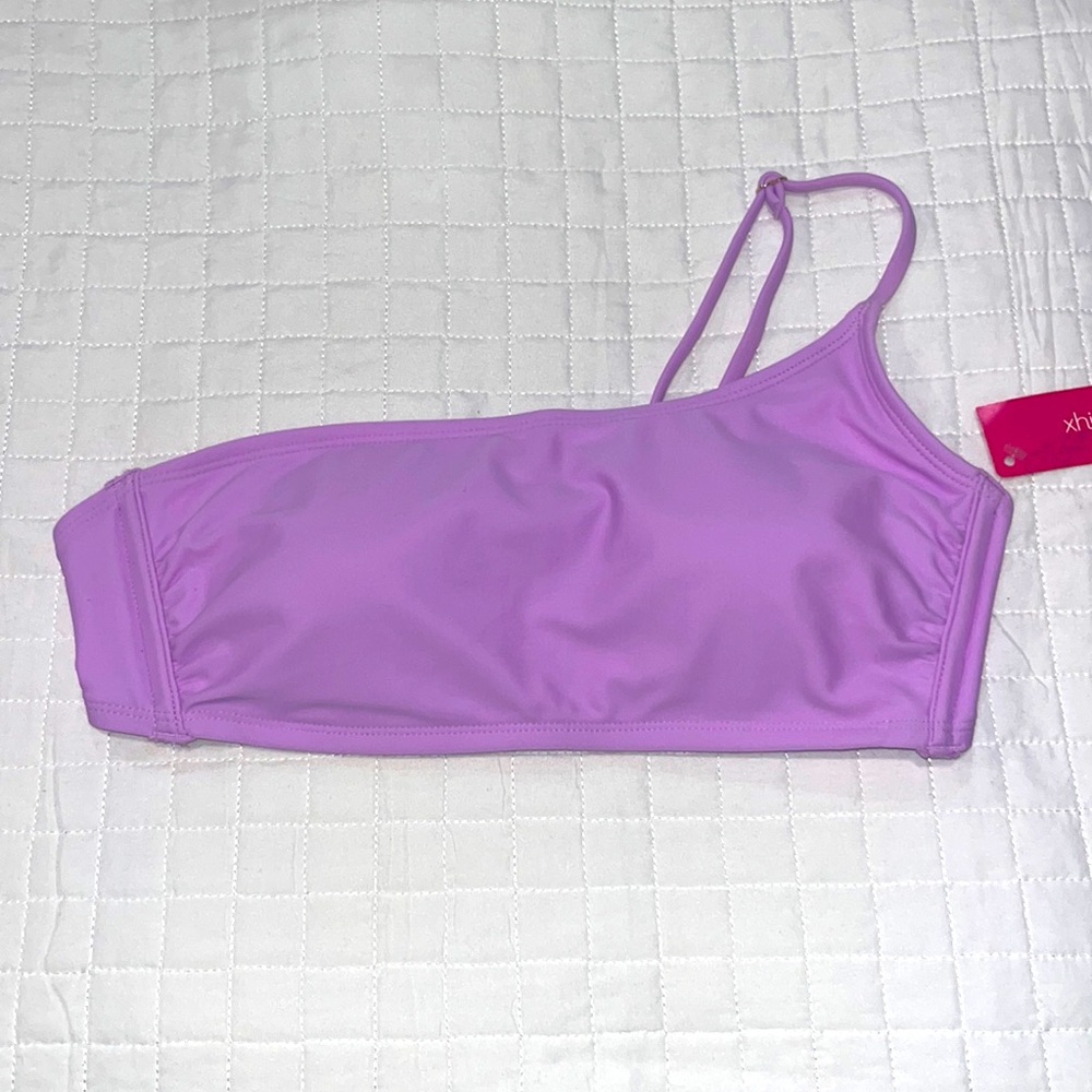 PURPLE SINGLE STRAP BIKINI TOP 💜